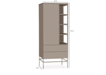 Wandkast DESIO stone grey
