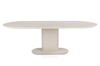 Xooon eetkamertafel BRIANTO 210x100 cm. - keramiek blad travertin - creme