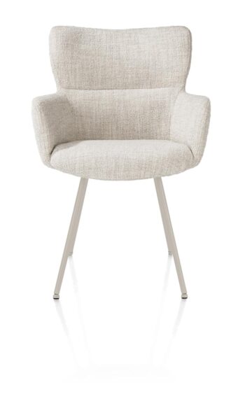 Xooon armstoel SAGE- 4-poot creme – stof luton creme