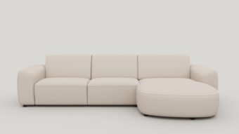 Xooon TINEO loungebank rechts (2,5 zits links - chaise longue rechts) - livigno creme