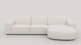 Xooon TINEO loungebank rechts (2,5 zits links - chaise longue rechts) - livigno kiezel