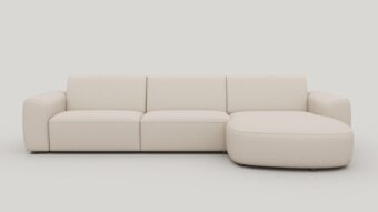 Xooon TINEO loungebank rechts (3 zits links - chaise longue rechts) - livigno creme