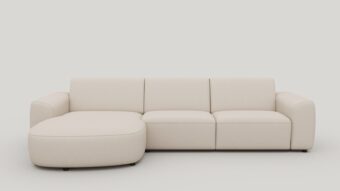 Xooon TINEO loungebank links (chaise longue links - 2,5 zits rechts) - livigno creme