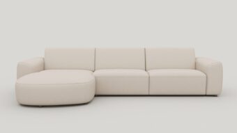 Xooon TINEO loungebank links (chaise longue links - 3 zits rechts) - livigno creme