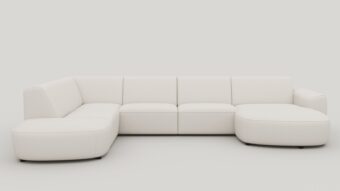 Xooon TINEO U-bank links (hoek links - 2,5 zits - chaise longue rechts) - livigno kiezel