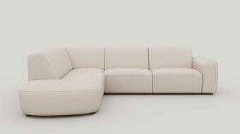 Xooon TINEO hoekbank links (hoek links - 2,5 zits rechts) - livigno creme