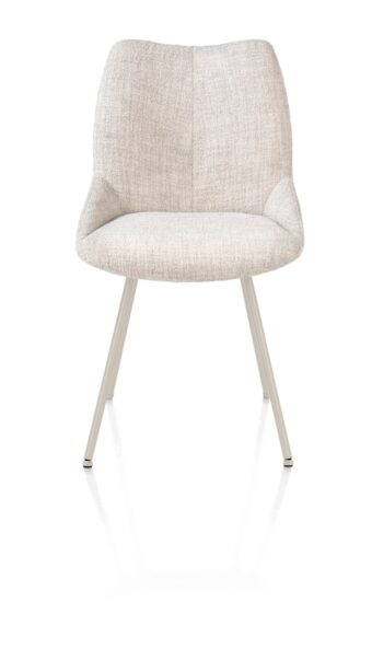 Xooon eetkamerstoel MATS - 4-poot creme – stof luton creme