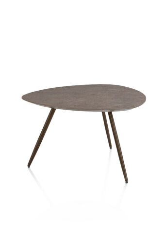 Xooon salontafel SALUTINA 68x68cm - 3 pootjes - steelbrown