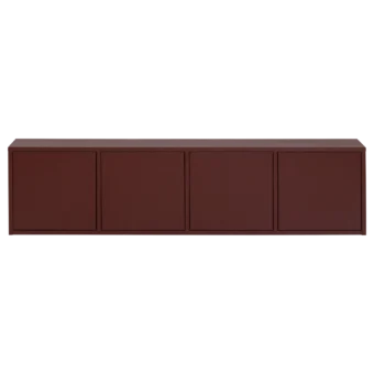 tv-meubel MEREL 200 cm grenen bordeauxrood