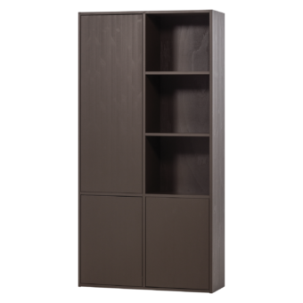 Cinewall MEGGY opbergkast links 108 cm middenbruin