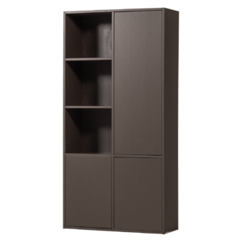 Cinewall MEGGY opbergkast rechts 108 cm middenbruin