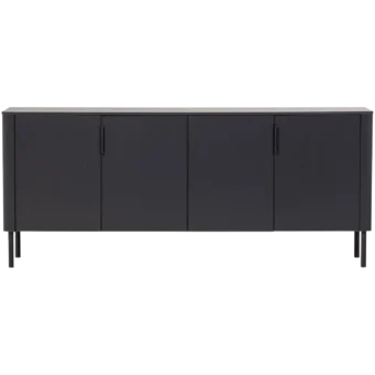 Dressoir GUNNAR 200 cm zwart