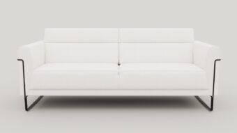 Xooon FISKARDO bank 3-zits met pocketvulling en designpoot vada ivoor