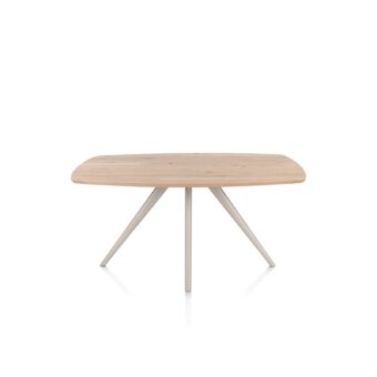 Xooon eetkamertafel ARVADA ovaal 160x100cm eiken (4-poot creme)