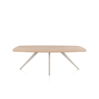 Xooon eetkamertafel ARVADA ovaal 250x110cm eiken (4-poot creme)