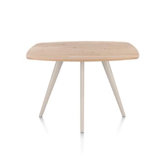 Xooon bartafel ARVADA ovaal 160x100 cm eiken (4-poot creme)