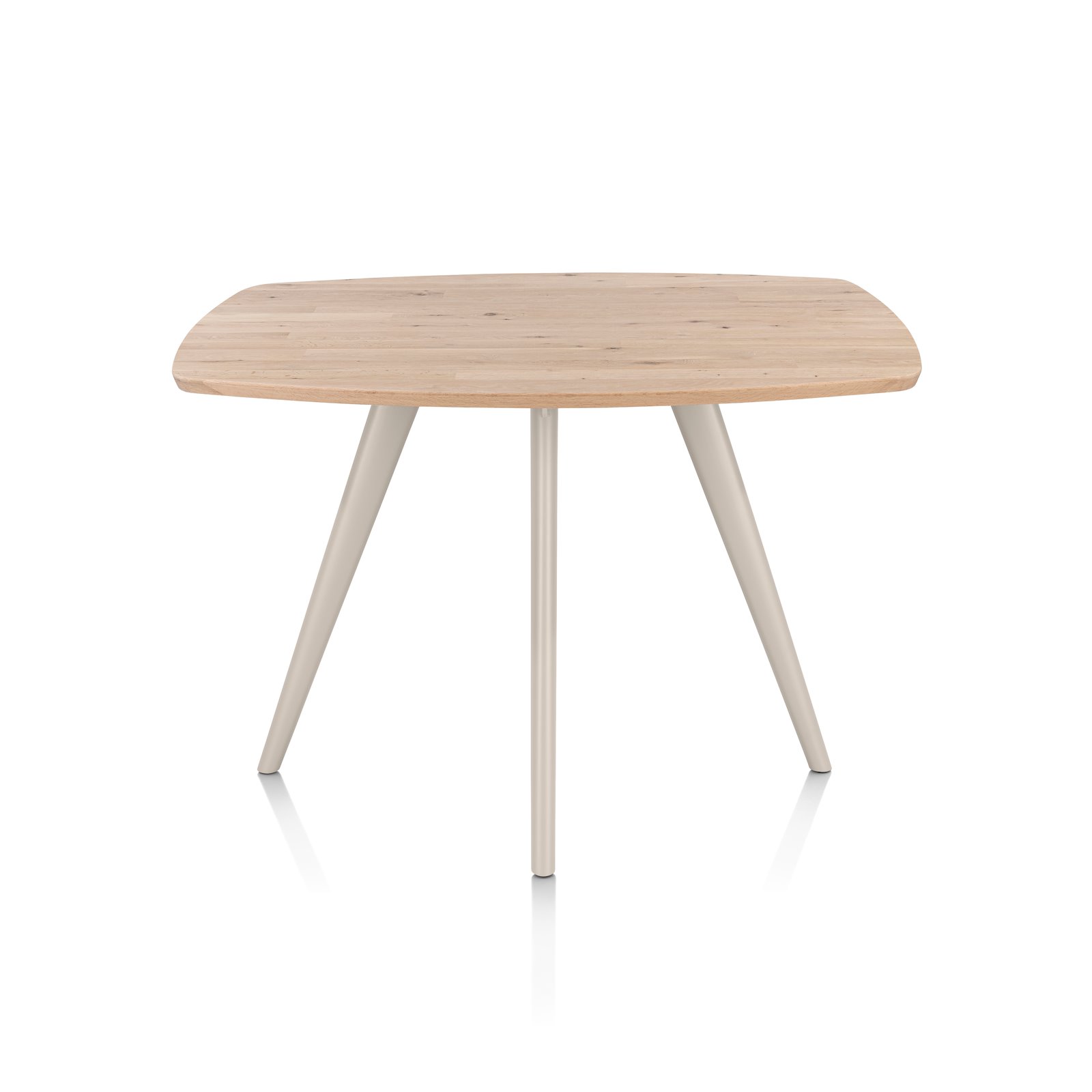 Xooon bartafel ARVADA ovaal 160×100 cm eiken (4-poot creme)