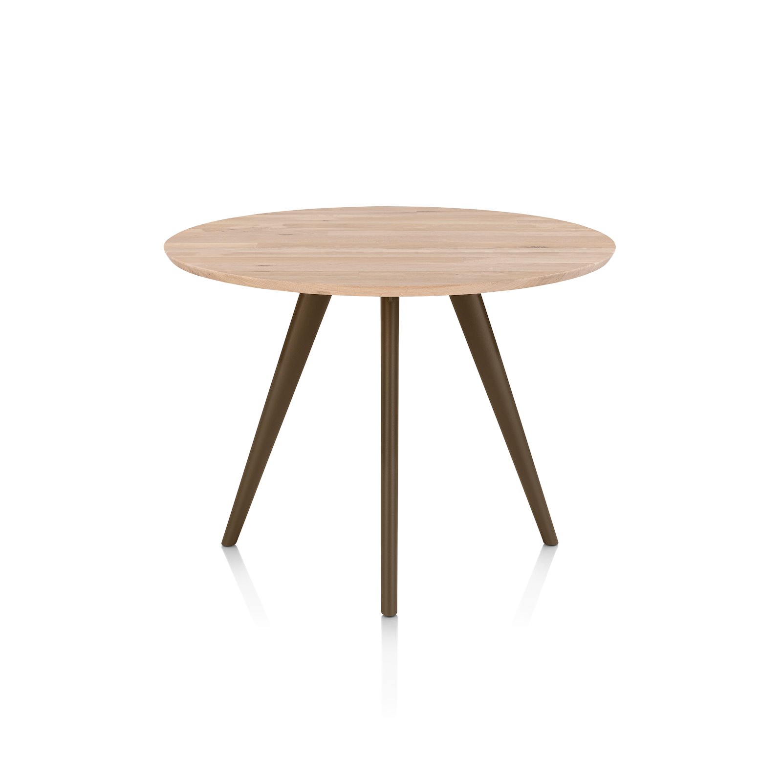 Xooon bartafel ARVADA rond 140 cm eiken (4-poot steelbrown)