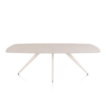Xooon eetkamertafel SALUTI ovaal 240x110 cm (4-poot creme) light sand