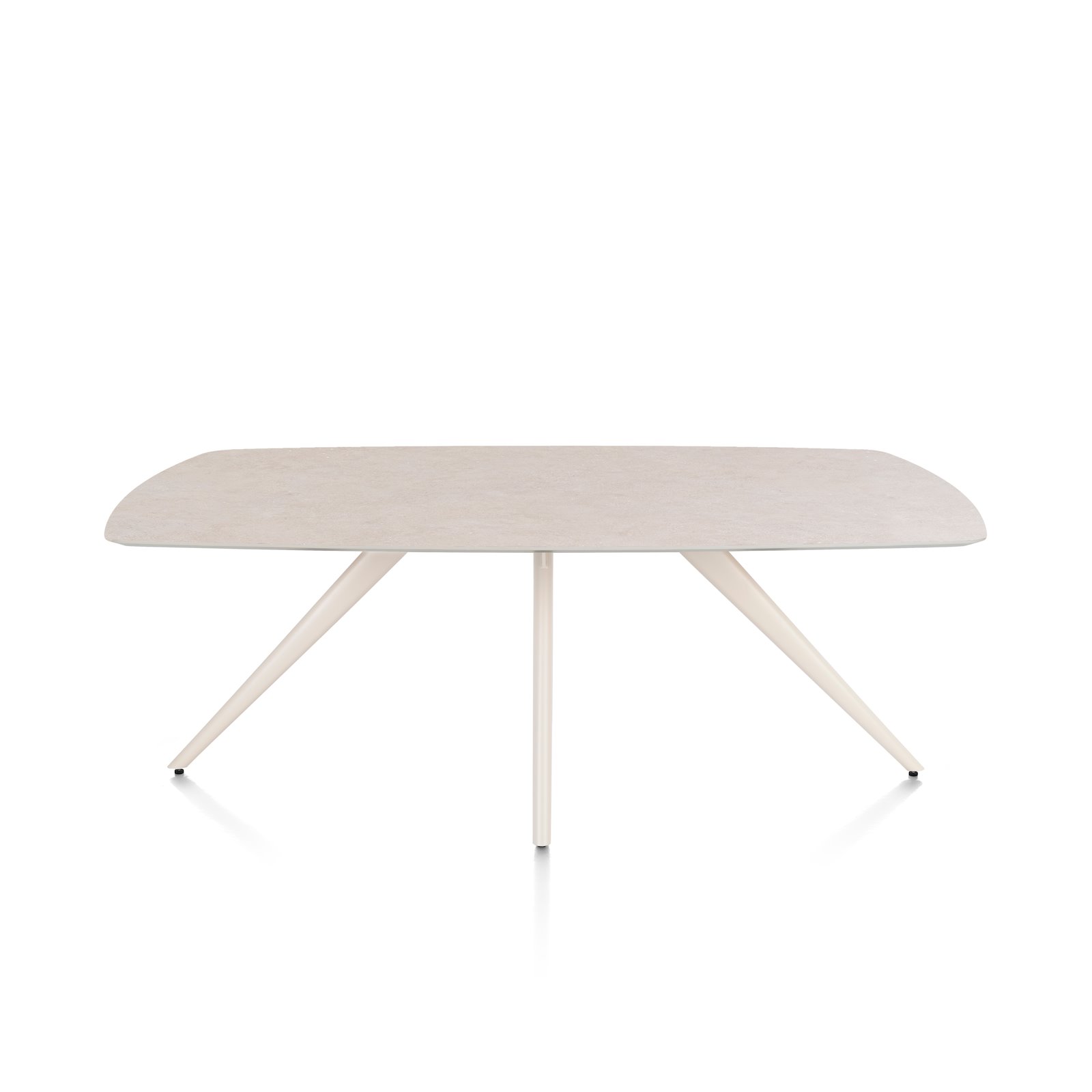 Xooon eetkamertafel SALUTI ovaal 210×105 cm (4-poot creme) light sand