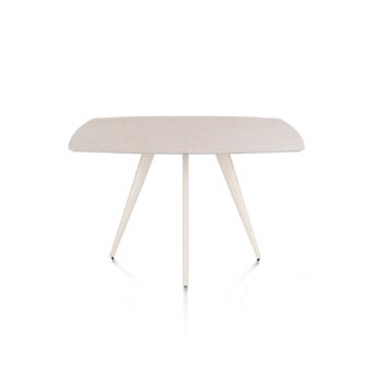 Xooon bartafel SALUTI ovaal 150x105 cm (4-poot creme) light sand