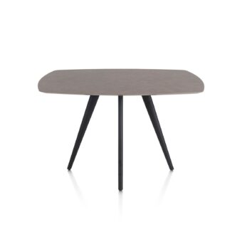 Xooon bartafel SALUTI ovaal 150x105 cm (4-poot rough off black) lava