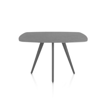 Xooon bartafel SALUTI ovaal 150x105 cm (4-poot grafiet) antraciet