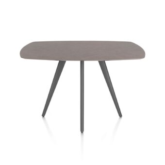 Xooon bartafel SALUTI ovaal 150x105 cm (4-poot grafiet) lava