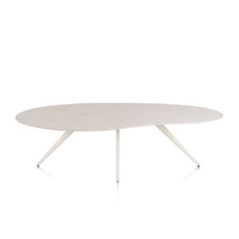 Xooon eetkamertafel SALUTI organisch 240x120 cm (4-poot creme) light sand