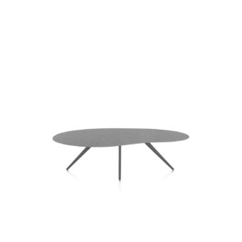 Xooon eetkamertafel SALUTI organisch 240x120 cm (4-poot grafiet) antraciet