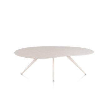 Xooon eetkamertafel SALUTI organisch 210x120 cm (4-poot creme) light sand