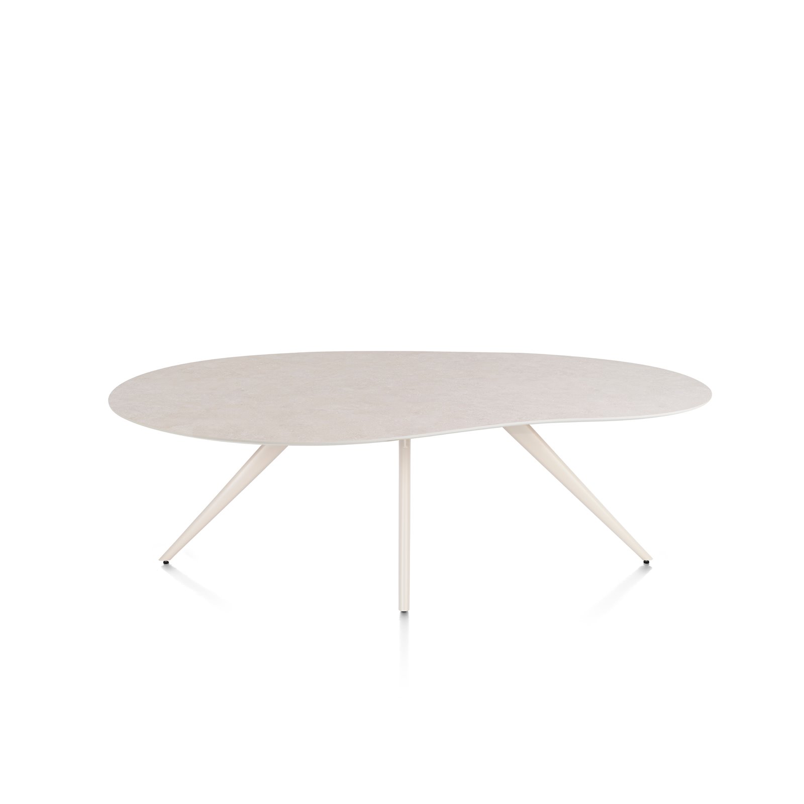 Xooon eetkamertafel SALUTI organisch 210×120 cm (4-poot creme) light sand