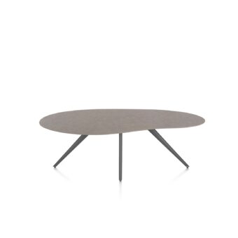 Xooon eetkamertafel SALUTI organisch 210x120 cm (4-poot grafiet) lava