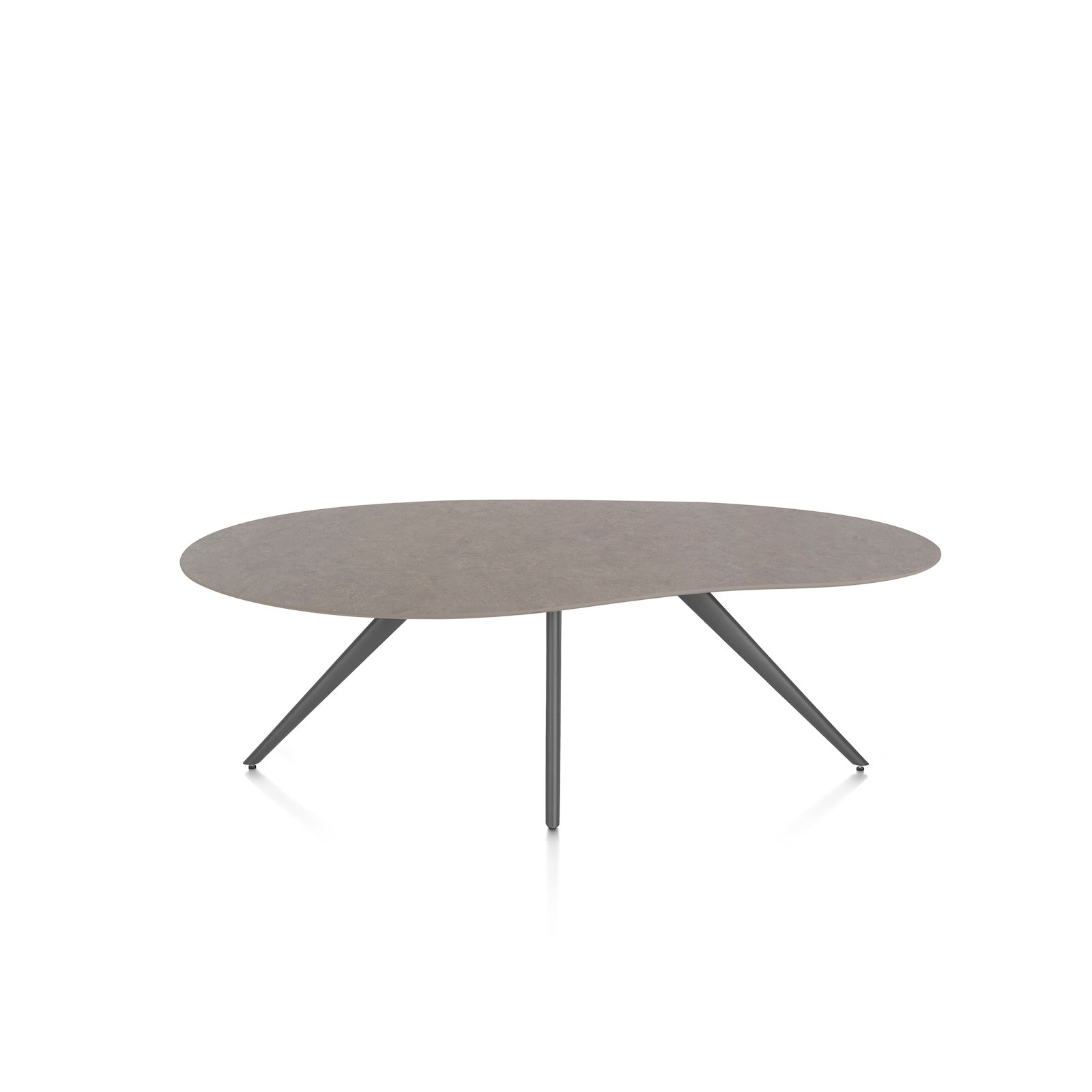 Xooon eetkamertafel SALUTI organisch 210×120 cm (4-poot grafiet) lava