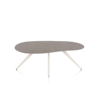 Xooon eetkamertafel SALUTI organisch 180x120 cm (4-poot creme) lava