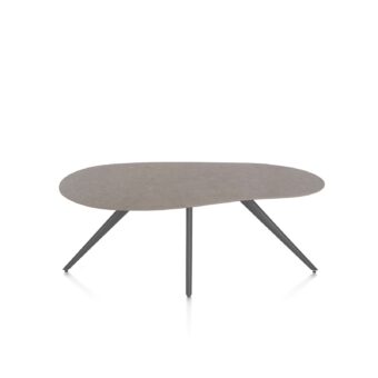 Xooon eetkamertafel SALUTI organisch 180x120 cm (4-poot grafiet) lava