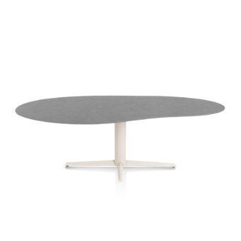 Xooon eetkamertafel SALUTI organisch 240x120 cm (teenpoot creme) antraciet