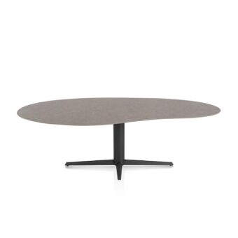 Xooon eetkamertafel SALUTI organisch 240x120 cm (teenpoot rough off black) lava