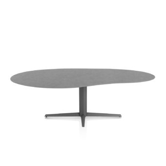 Xooon eetkamertafel SALUTI organisch 240x120 cm (teenpoot grafiet) antraciet