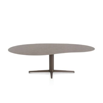 Xooon eetkamertafel SALUTI organisch 240x120 cm (teenpoot steelbrown) lava