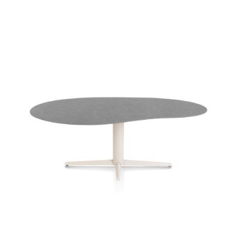 Xooon eetkamertafel SALUTI organisch 210x120 cm (teenpoot creme) antraciet