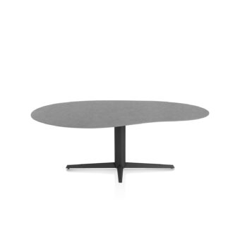Xooon eetkamertafel SALUTI organisch 210x120 cm (teenpoot rough off black) antraciet