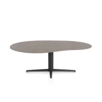 Xooon eetkamertafel SALUTI organisch 210x120 cm (teenpoot rough off black) lava