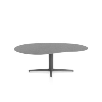 Xooon eetkamertafel SALUTI organisch 210x120 cm (teenpoot grafiet) antraciet