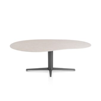 Xooon eetkamertafel SALUTI organisch 210x120 cm (teenpoot grafiet) light sand