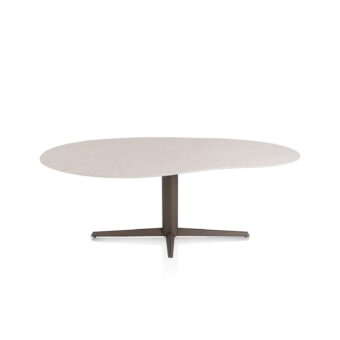 Xooon eetkamertafel SALUTI organisch 210x120 cm (teenpoot steelbrown) light sand