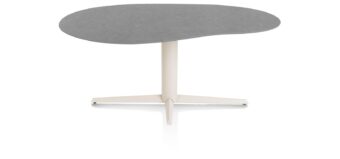 Xooon eetkamertafel SALUTI organisch 180x120 cm (teenpoot creme) antraciet
