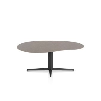 Xooon eetkamertafel SALUTI organisch 180x120 cm (teenpoot rough off black) lava