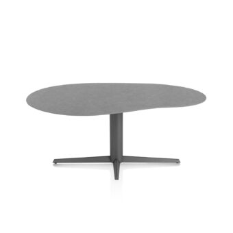 Xooon eetkamertafel SALUTI organisch 180x120 cm (teenpoot grafiet) antraciet