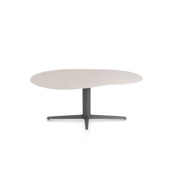 Xooon eetkamertafel SALUTI organisch 180x120 cm (teenpoot grafiet) light sand